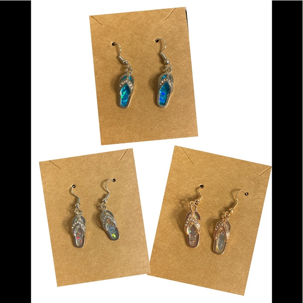 New-Flip Flop Dangle Earrings